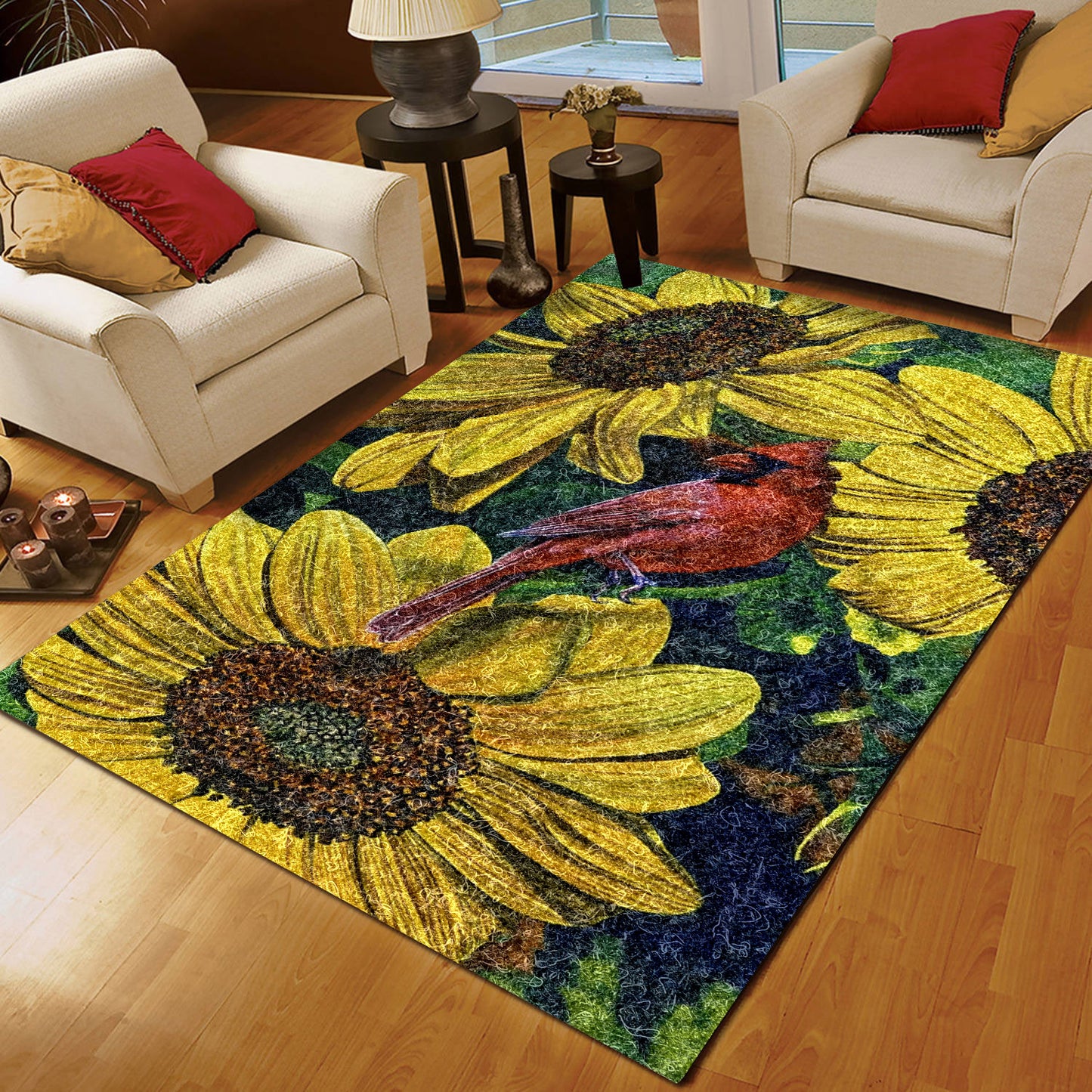 Cardinal And Sunflower TN0110015M Rug