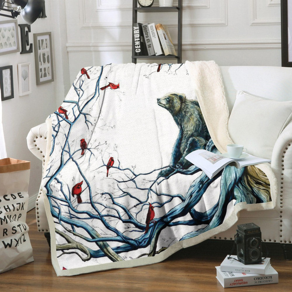 Cardinal Beer HN200917F Sherpa Fleece Blanket