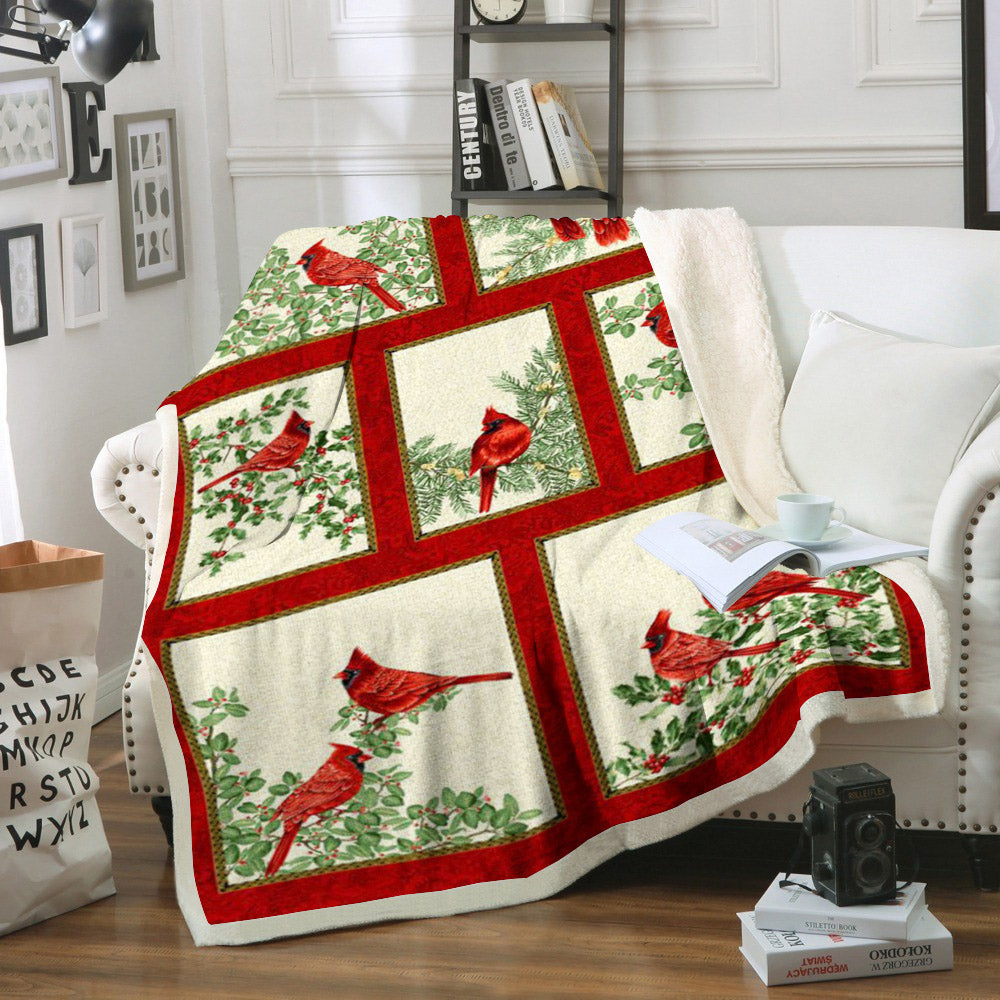 Cardinal HN180922F Sherpa Fleece Blanket
