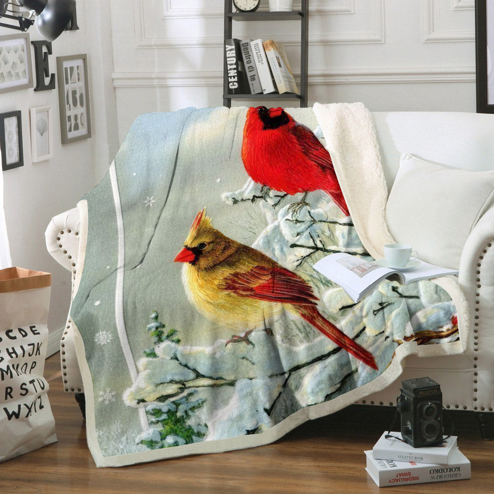 Cardinal ML180923F Sherpa Fleece Blanket