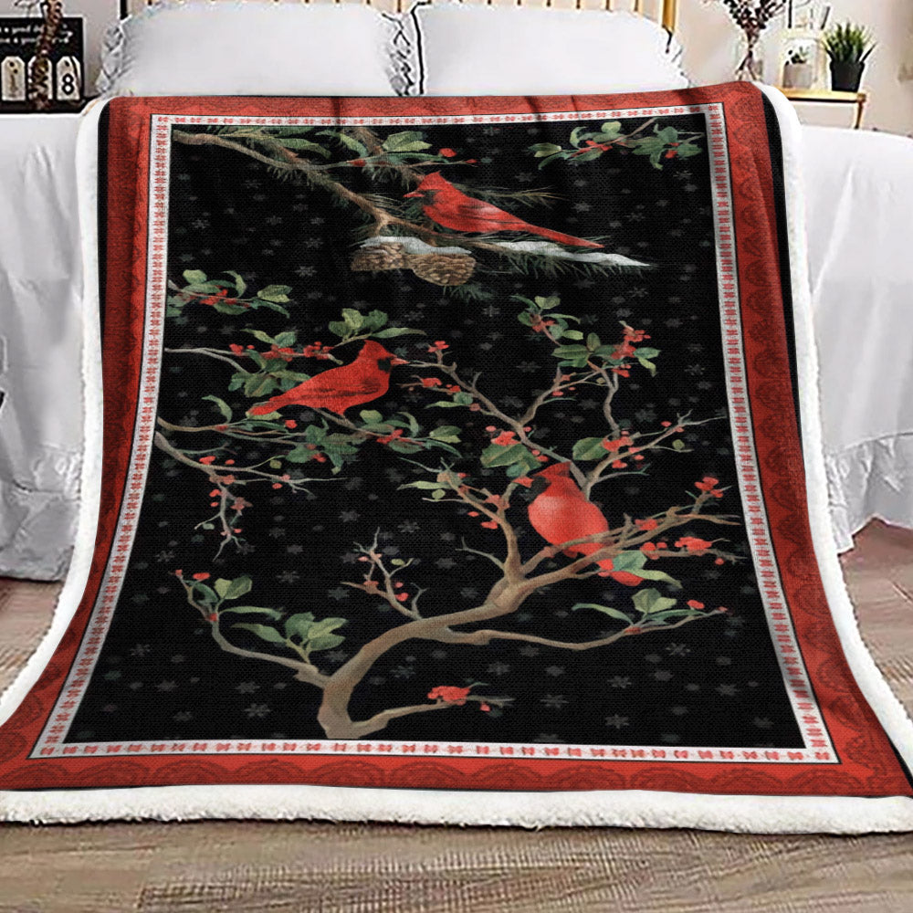 Cardinal NT051048F Sherpa Fleece Blanket