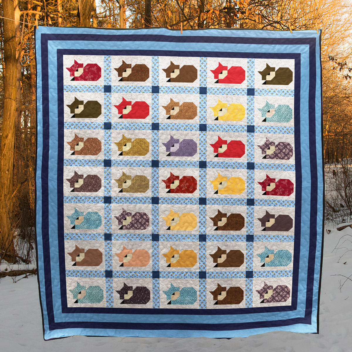 Cat CL130614 Quilt Blanket