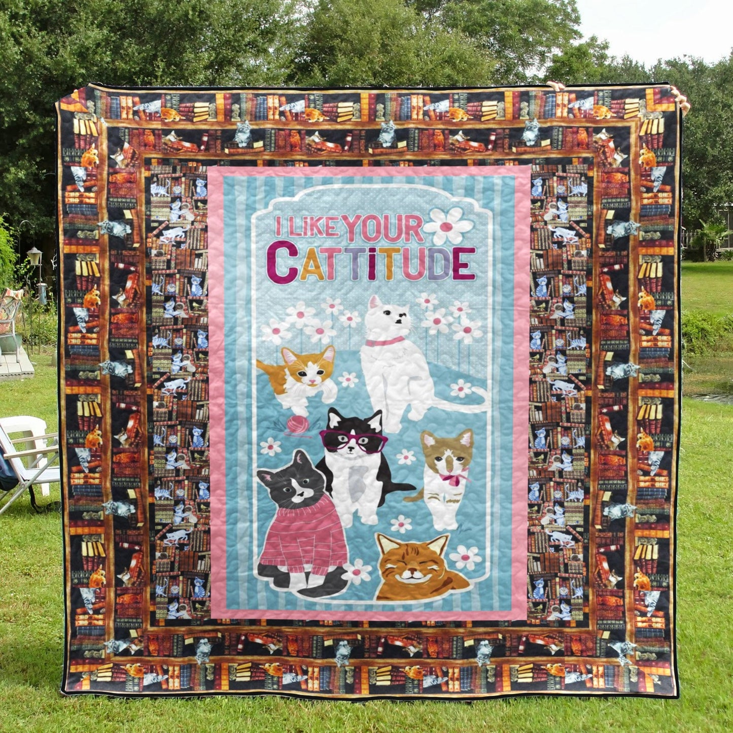 Cat CL28100290MDQ Quilt Blanket