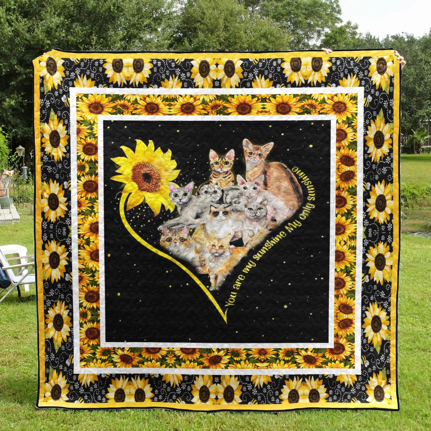 Cat CL28110508MDQ Quilt Blanket