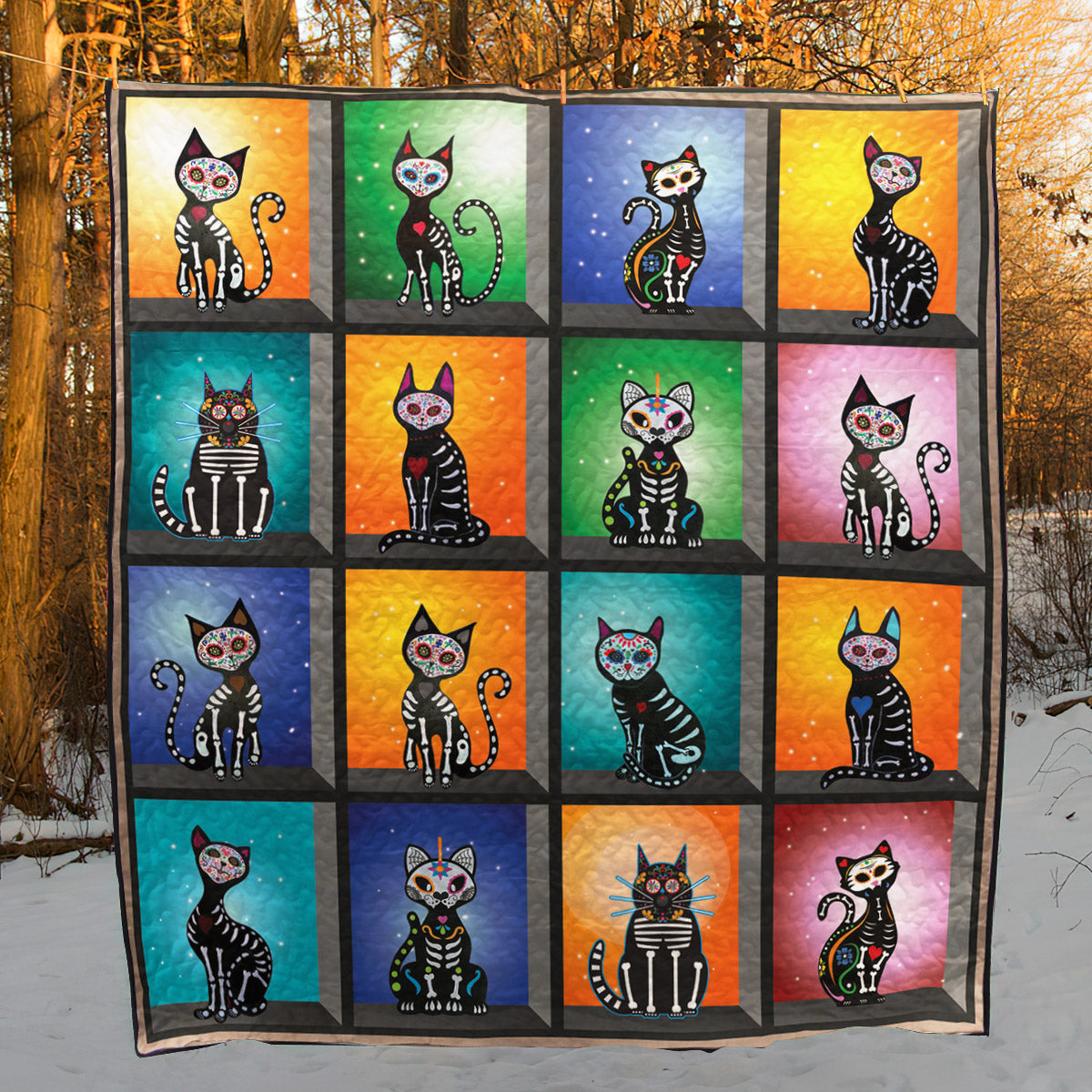 Cat CLD180716 Quilt Blanket