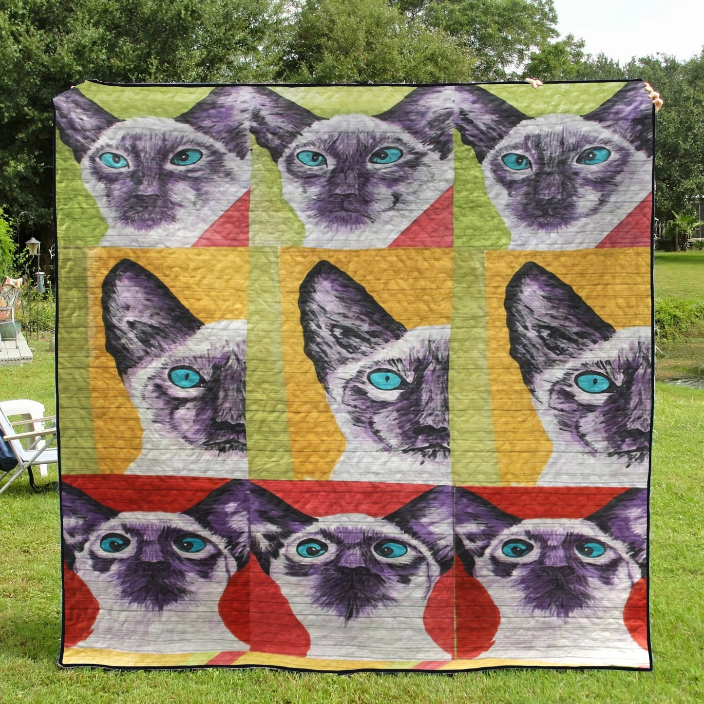 Cat Face Emotions CLA3011564Q Quilt Blanket