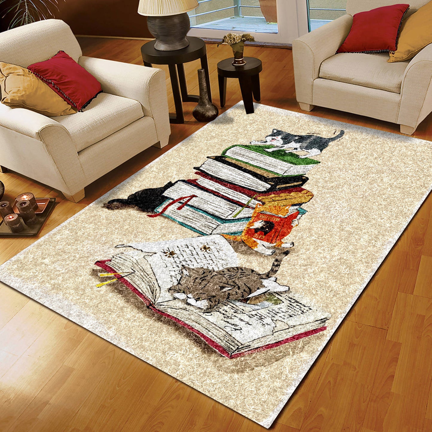 Cat And Book ML0509036R Rug