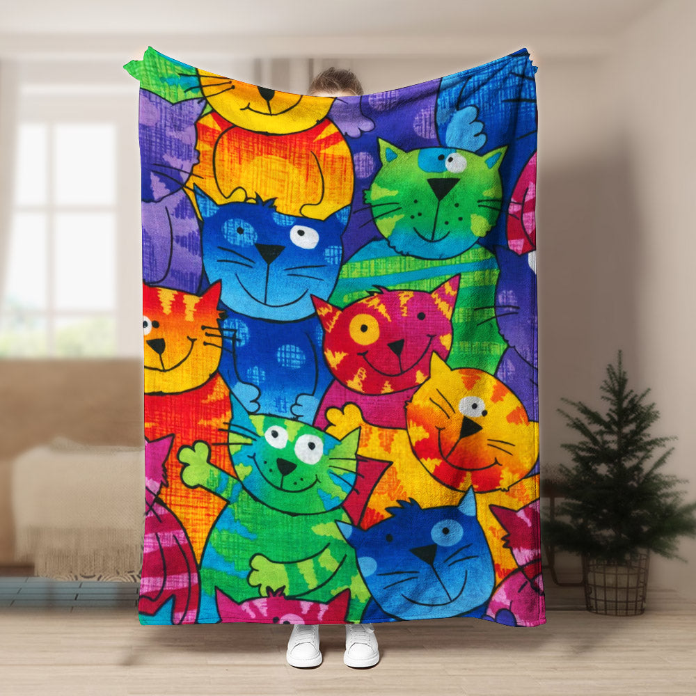 Cat BL290804F Sherpa Fleece Blanket