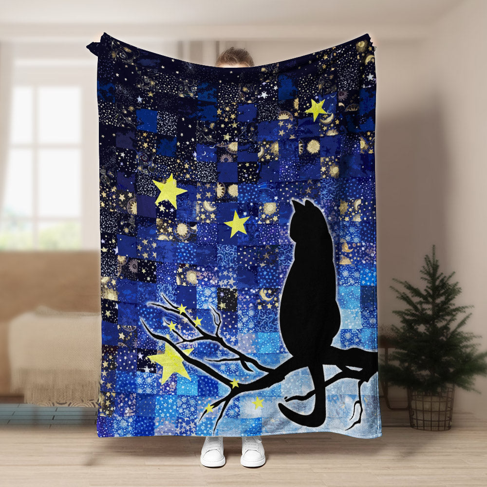 Cat CL170813MD Sherpa Fleece Blanket