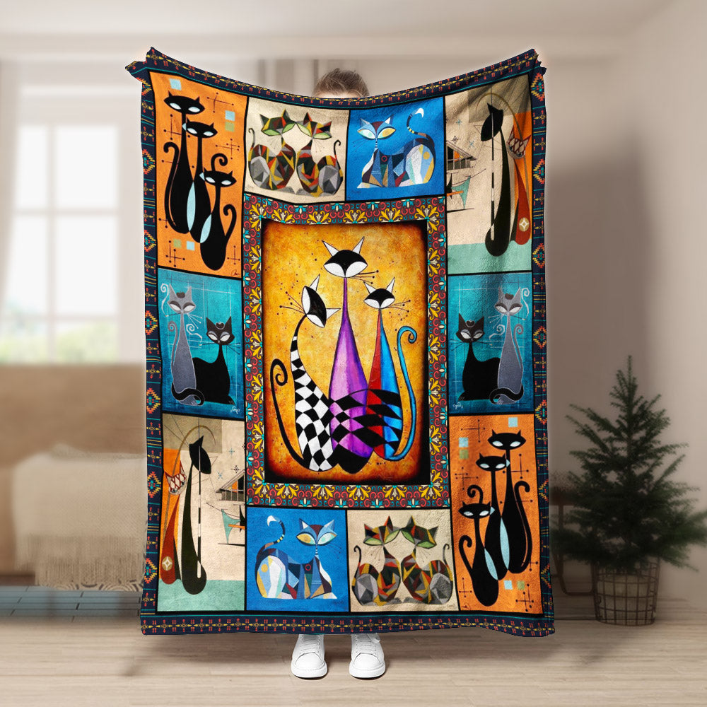 Cat CL280811MDF Sherpa Fleece Blanket