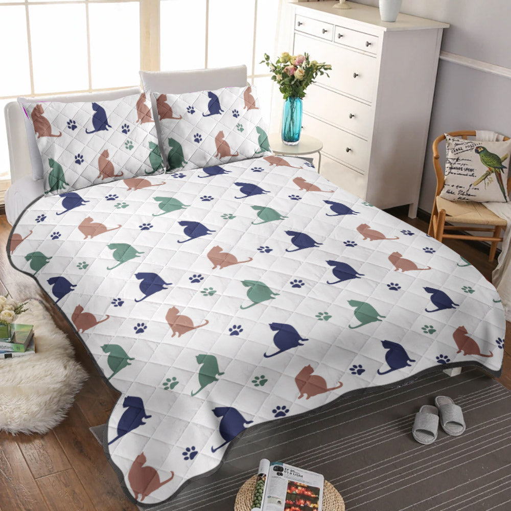 Cat CLM0411073B Quilt Bedding Set
