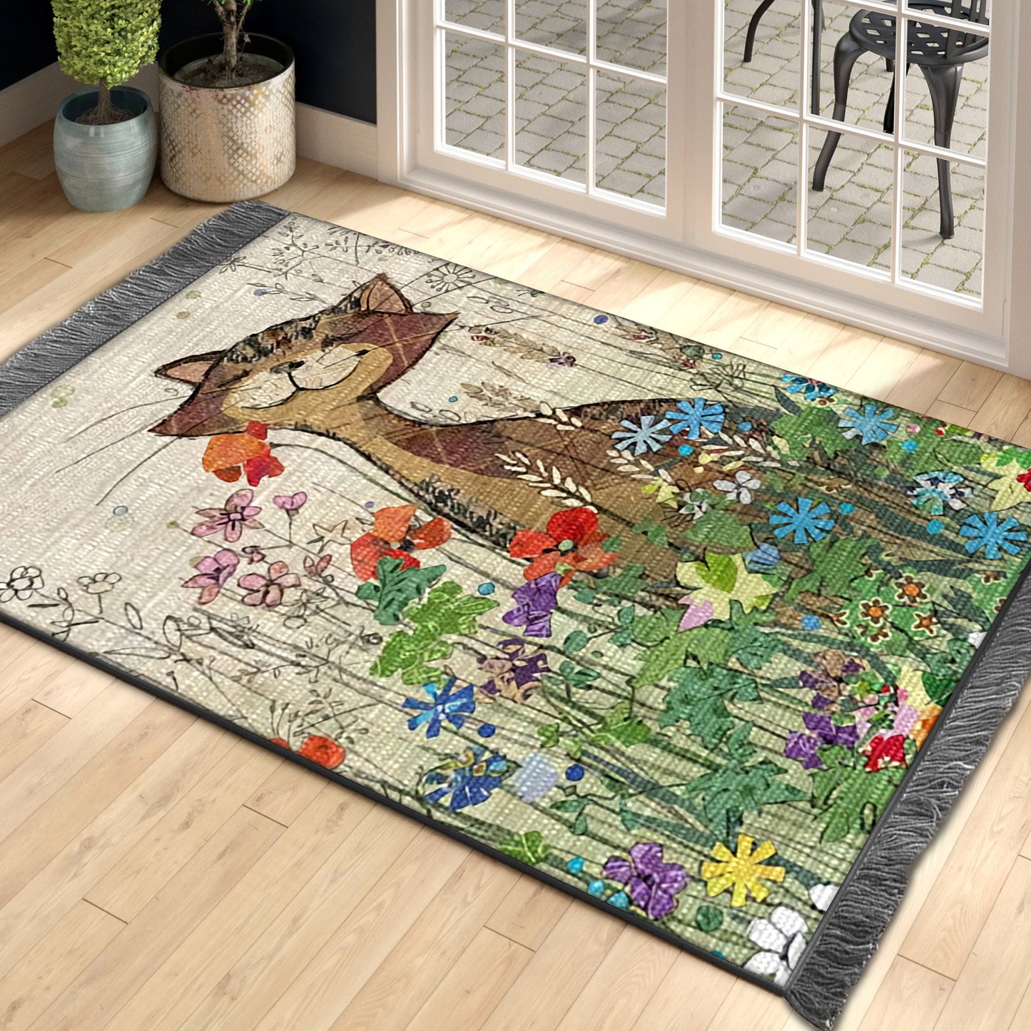 Cat DP260805O Decorative Floor-cloth