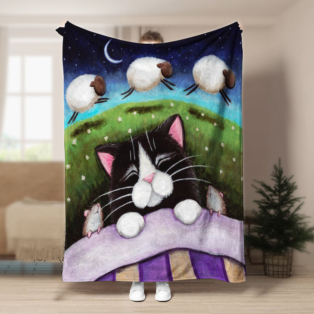 Cat DV170928F Sherpa Fleece Blanket
