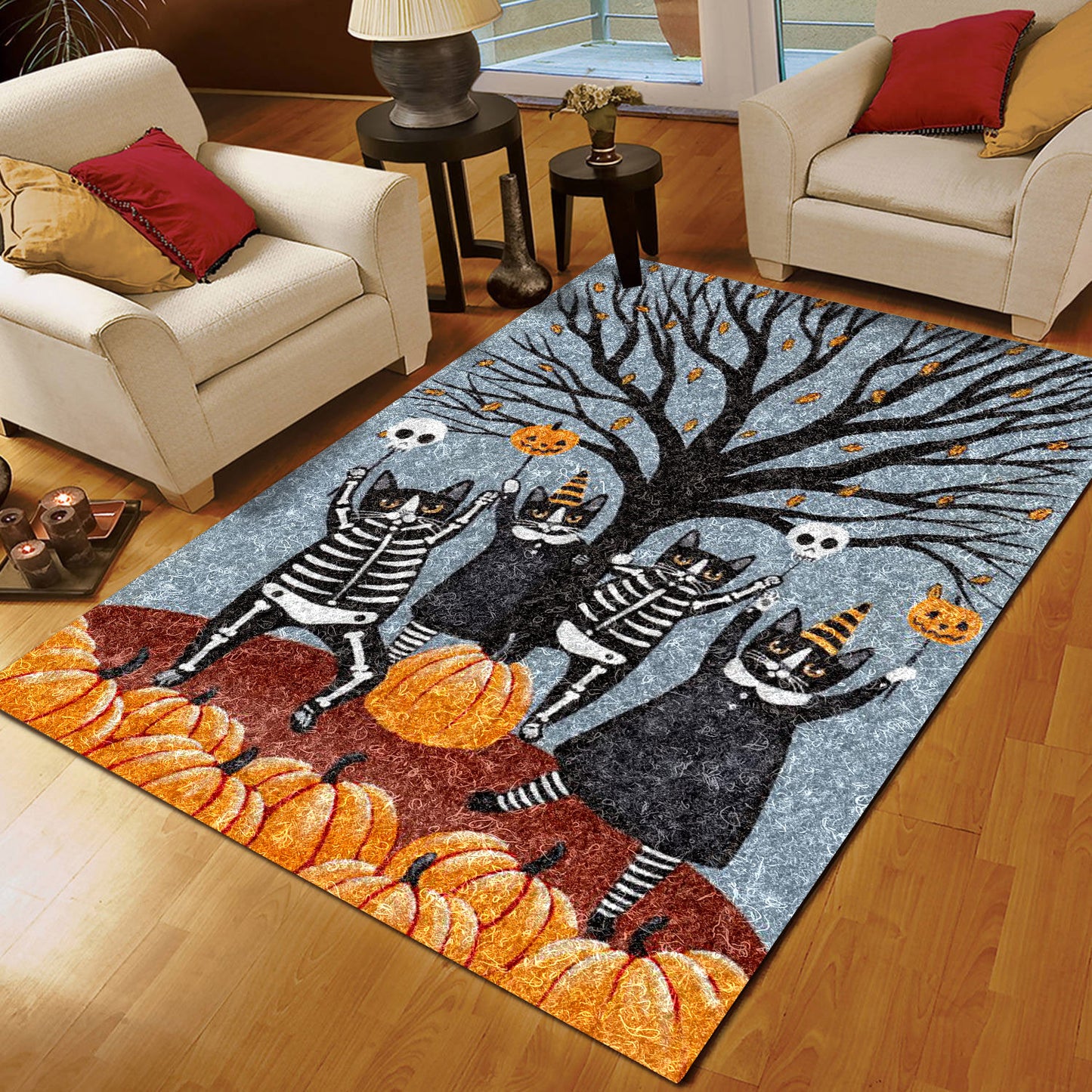 Cat Halloween HM230806M Rug