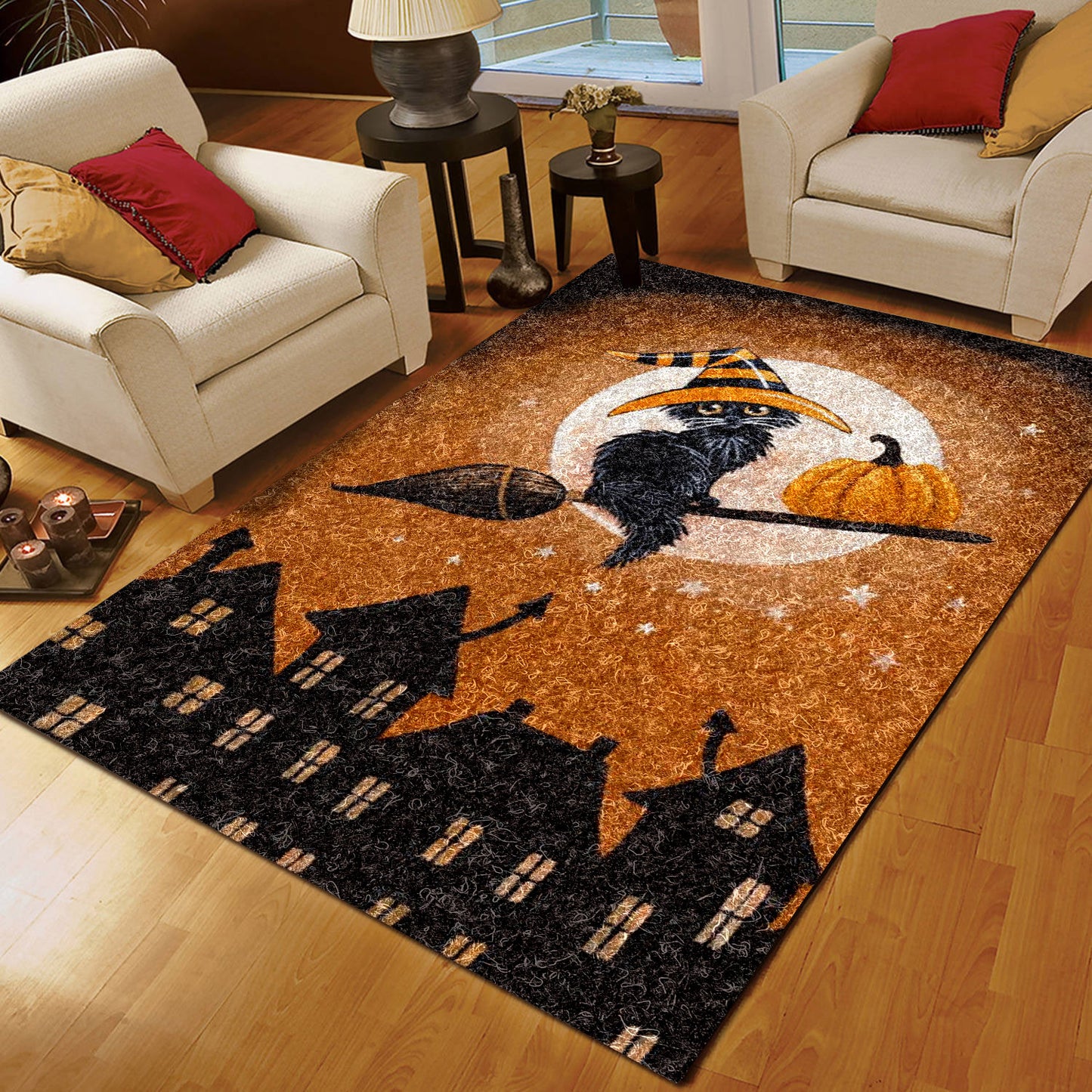 Cat Halloween HM230807M Rug