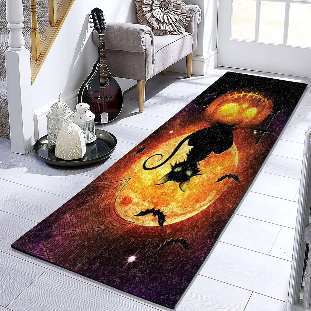 Cat Halloween HN260915RU Runner Rug