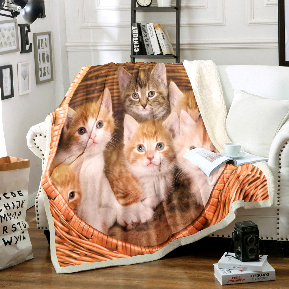 Cat NN3110019TT Sherpa Fleece Blanket