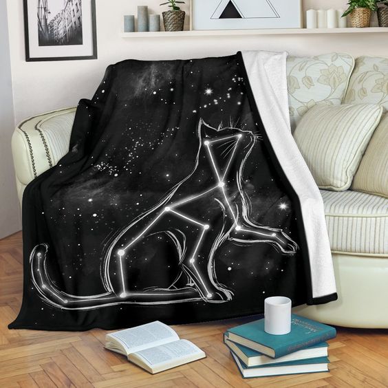 Cat Star CLA0810097F Sherpa Fleece Blanket