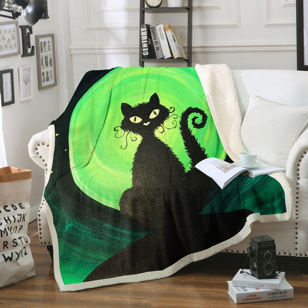 Cat VD180930F Sherpa Fleece Blanket