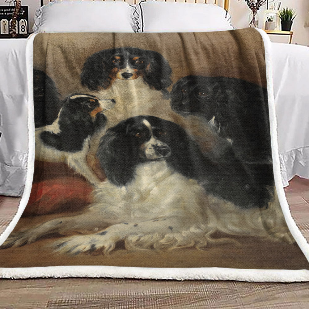 Cavalier King Charles DD190921F Sherpa Fleece Blanket