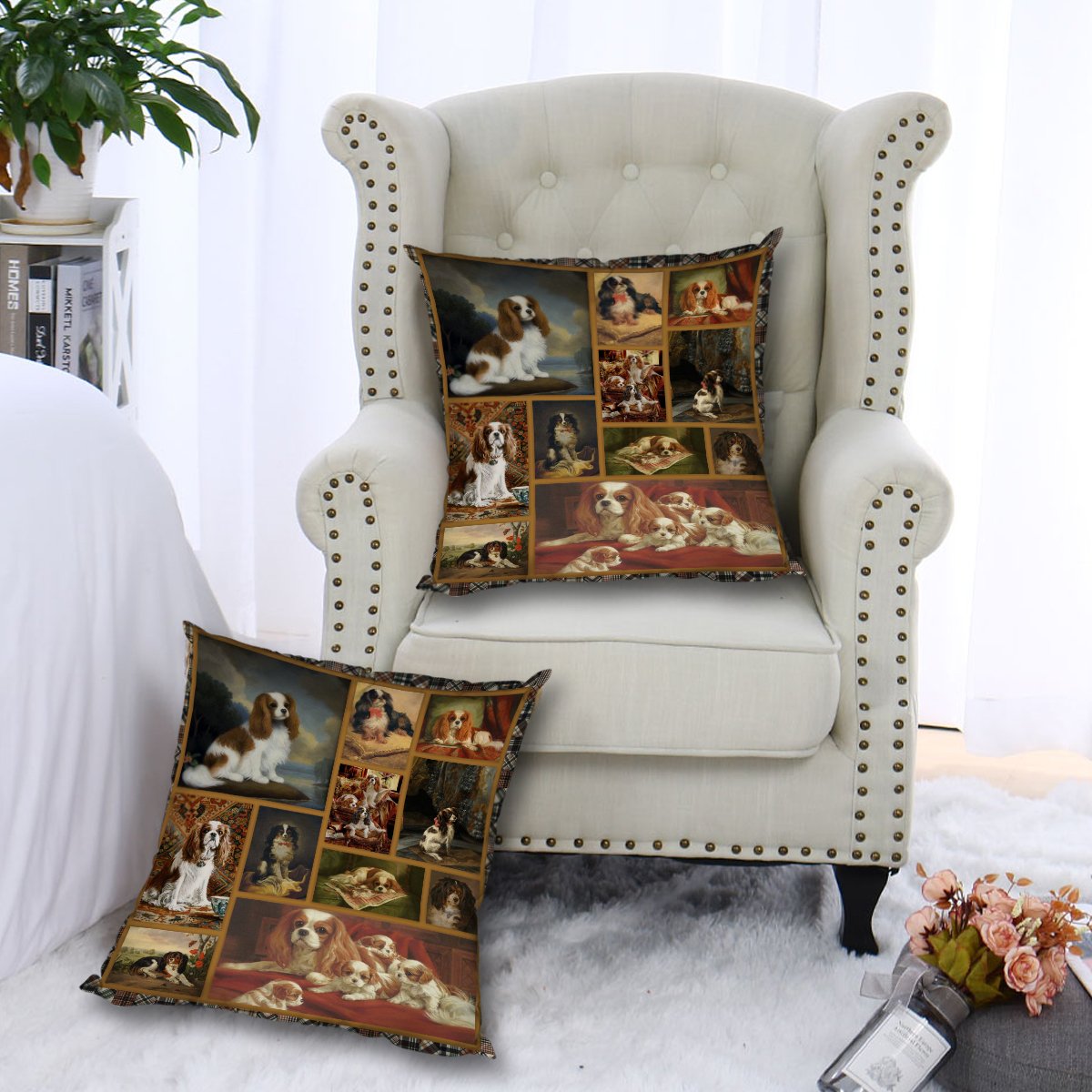Cavalier King Charles Spaniel 1 CL010100086MDP Throw Pillow Covers