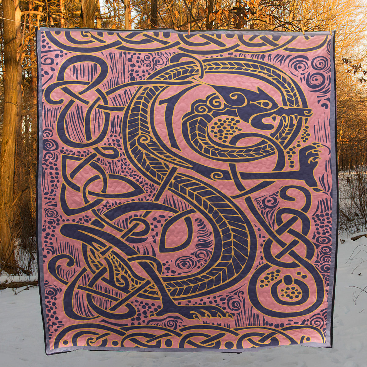 Celtic Dragon TD1511124 Quilt Blanket