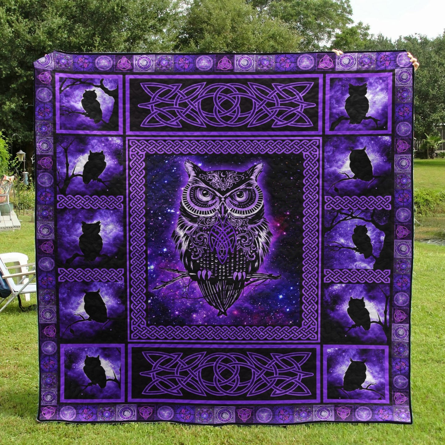 Celtic Owl Quilt Blanket HT221003