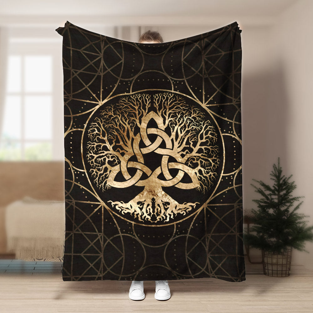 Celtic Tree Of Life DD080934F Sherpa Fleece Blanket
