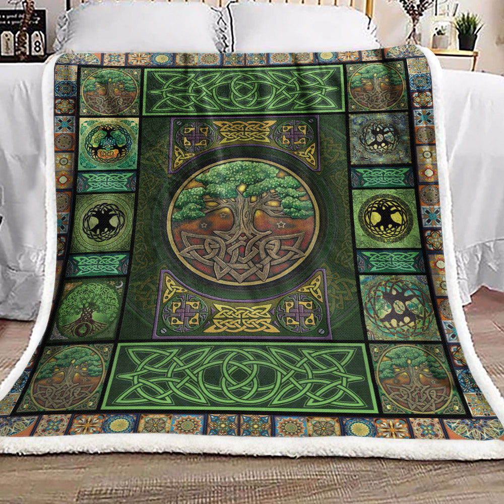 Celtic Tree Of Life DD1710028F Sherpa Fleece Blanket