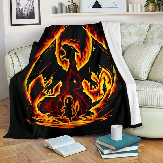 Charizard CLA0810099F Sherpa Fleece Blanket