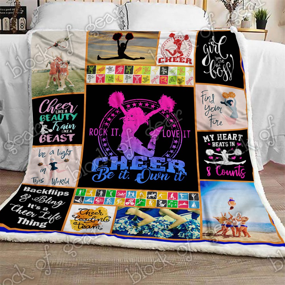Cheerleading CL280935MDF Sherpa Fleece Blanket