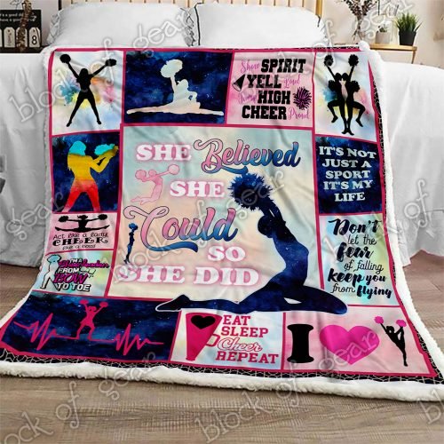 Cheerleading CL30100051MDF Sherpa Fleece Blanket
