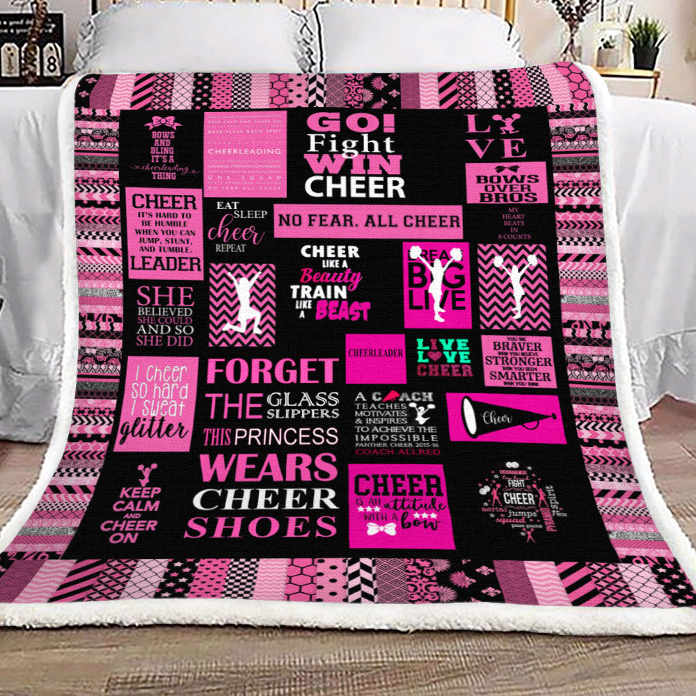 Cheerleading YH25100781F Sherpa Fleece Blanket