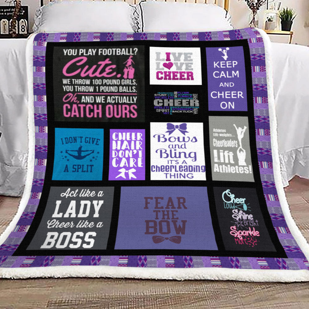 Cheerleading YH25100782F Sherpa Fleece Blanket