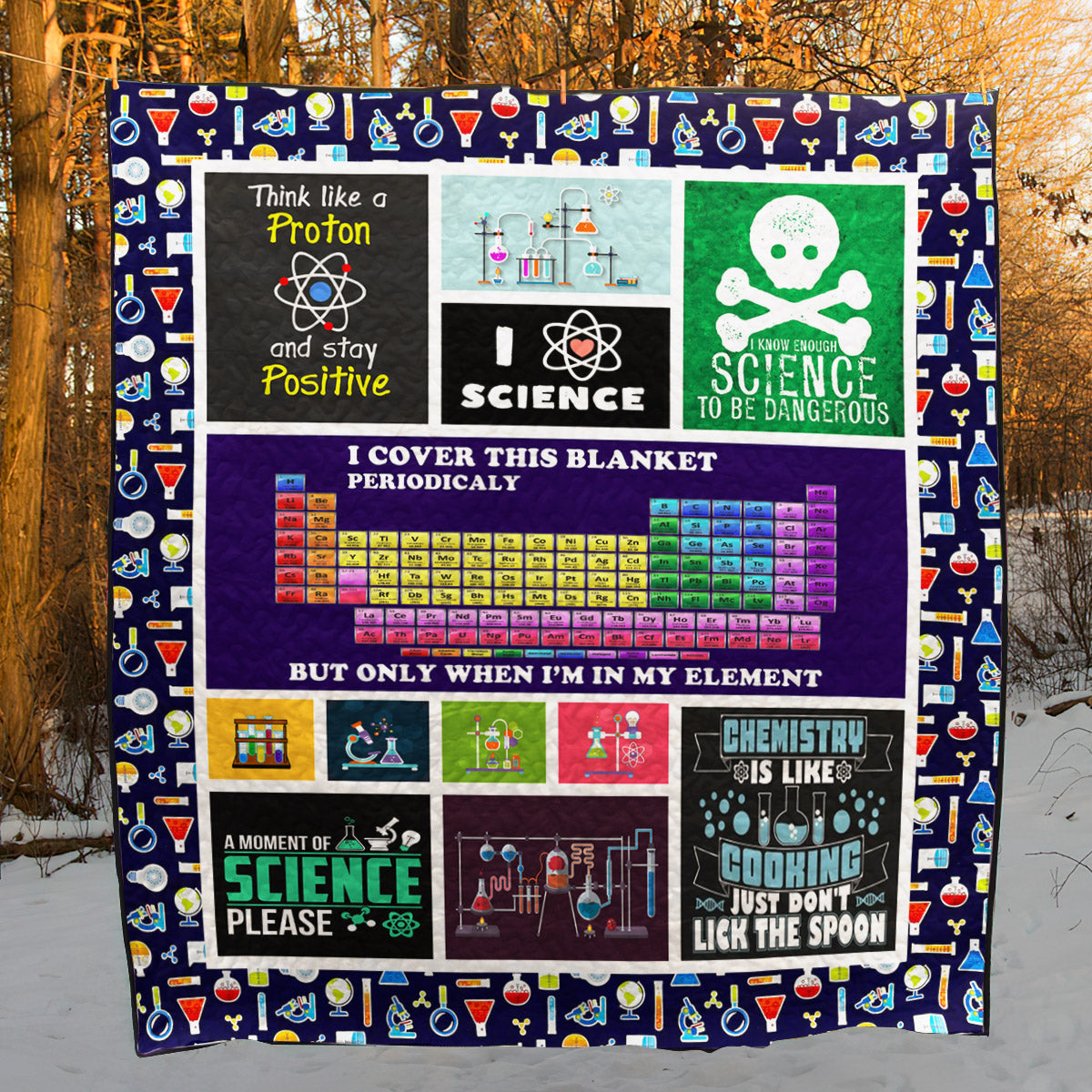 Chemistry TD21110293 Quilt Blanket