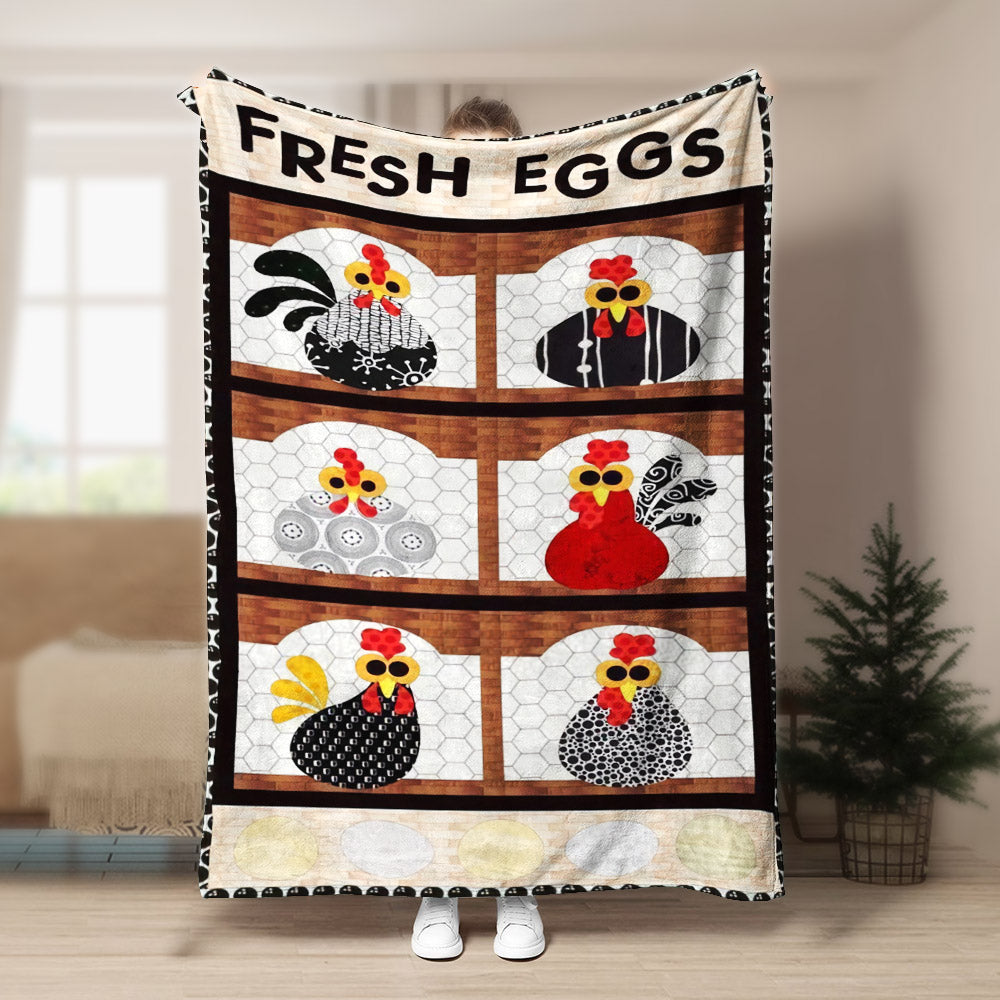Chicken BT090934F Sherpa Fleece Blanket
