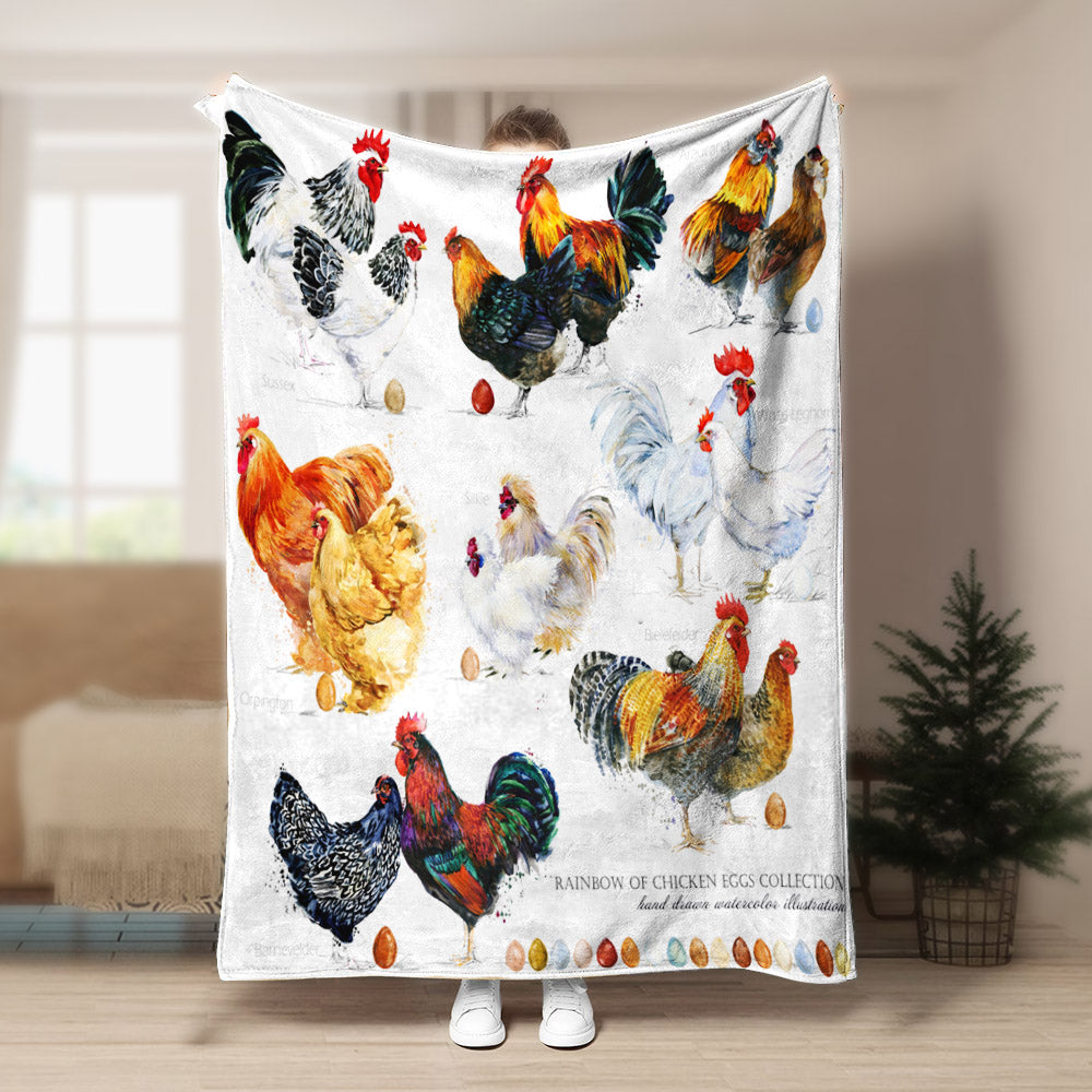 Chicken CLA150814f Sherpa Fleece Blanket