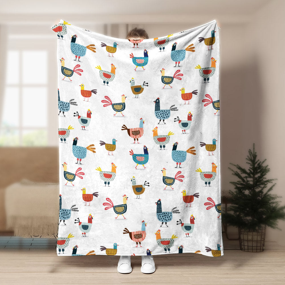 Chicken TN030912TT Sherpa Fleece Blanket