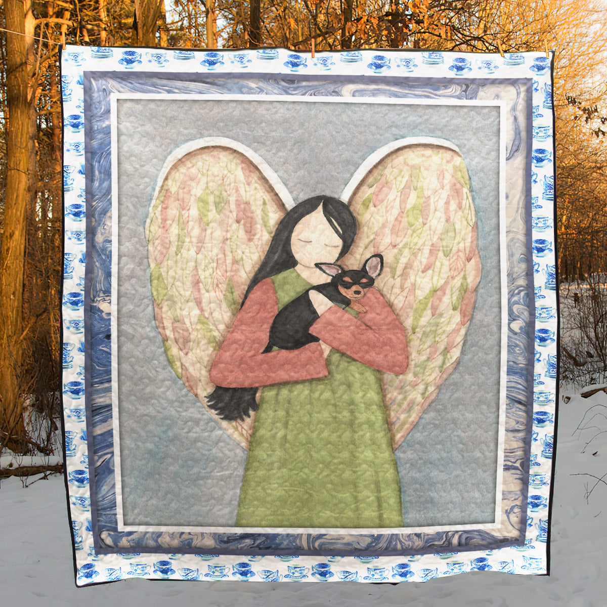 Chihuahua CL08110125MDQ Quilt Blanket