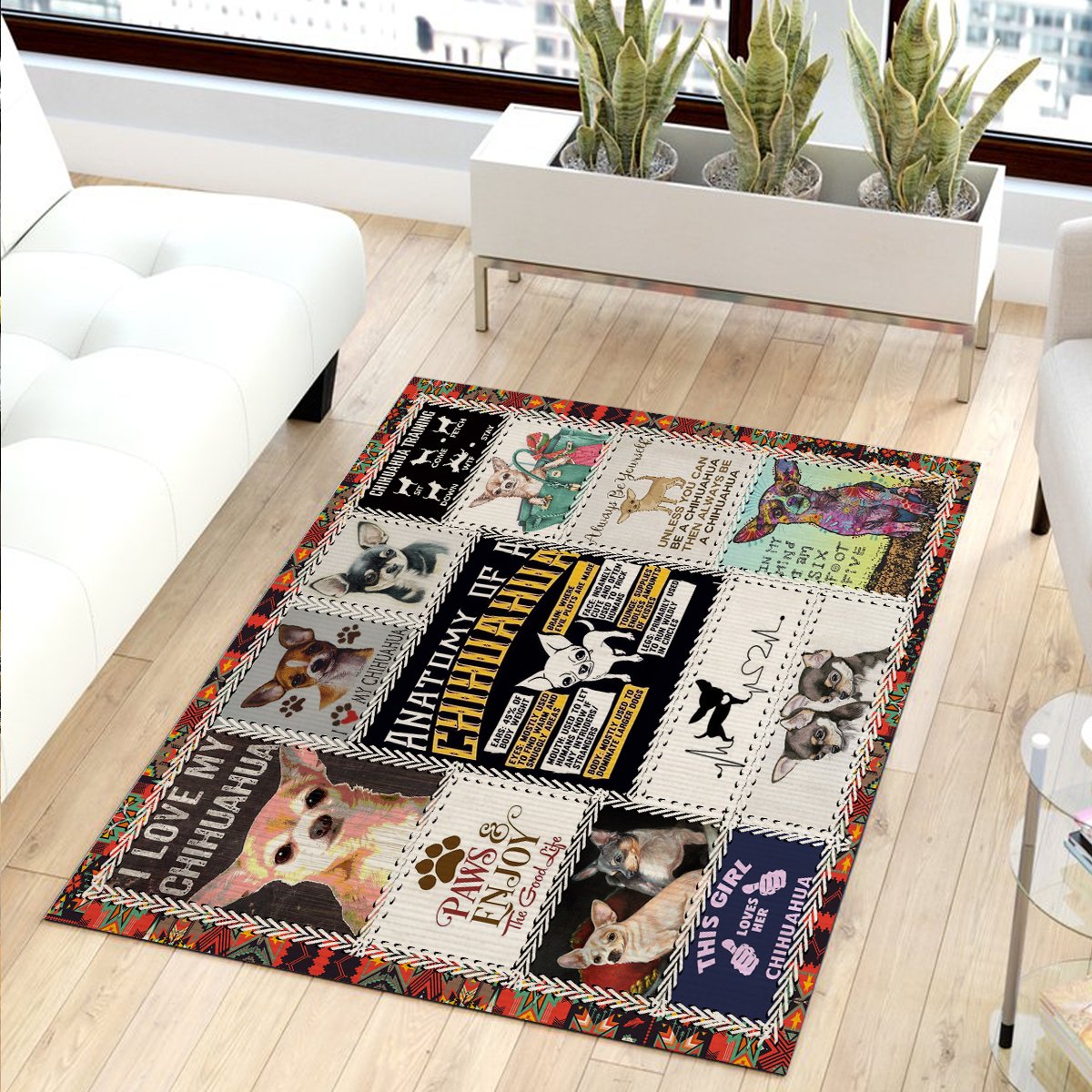 Chihuahua Anatomy CL08100077MDR Rug