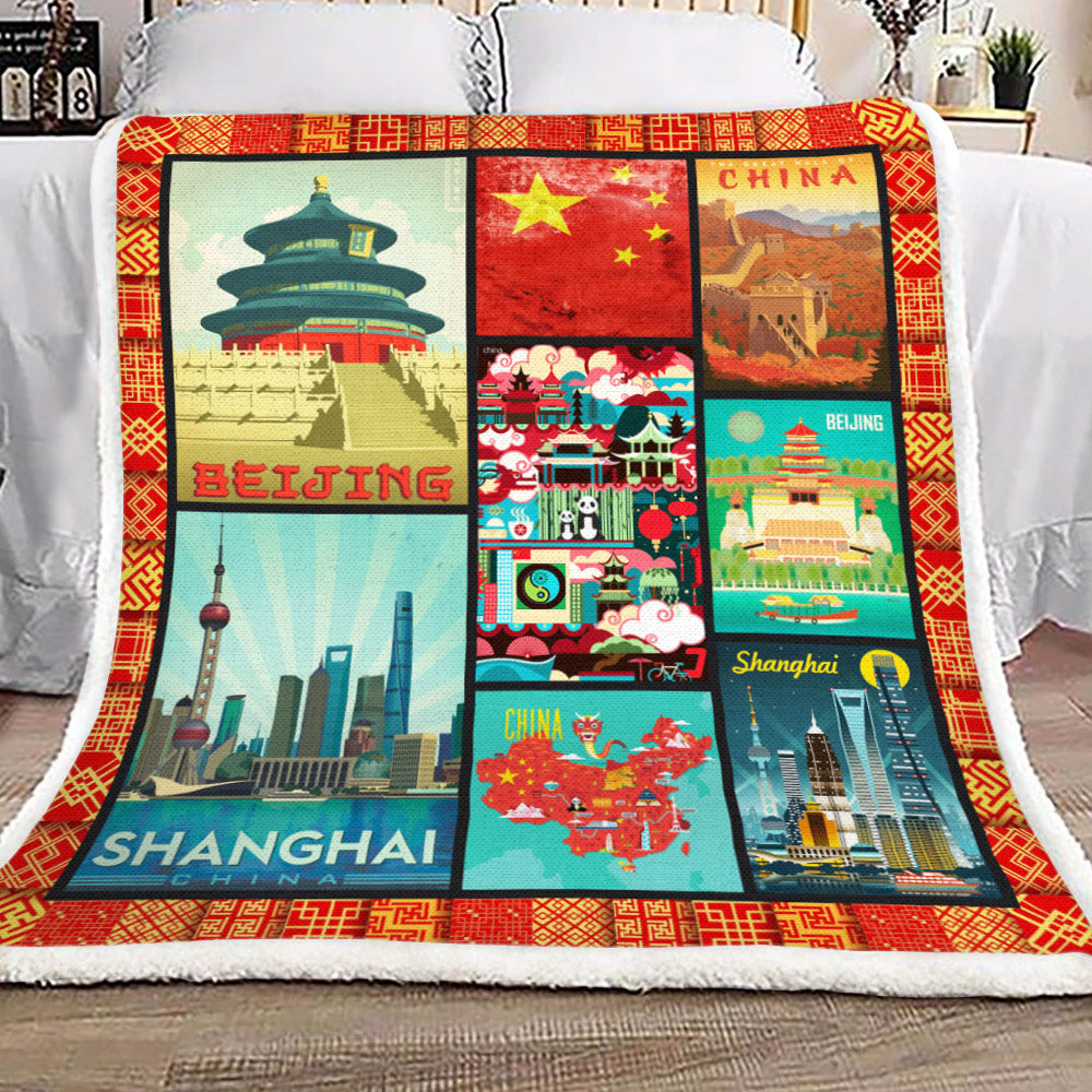 China YH3110921F Sherpa Fleece Blanket