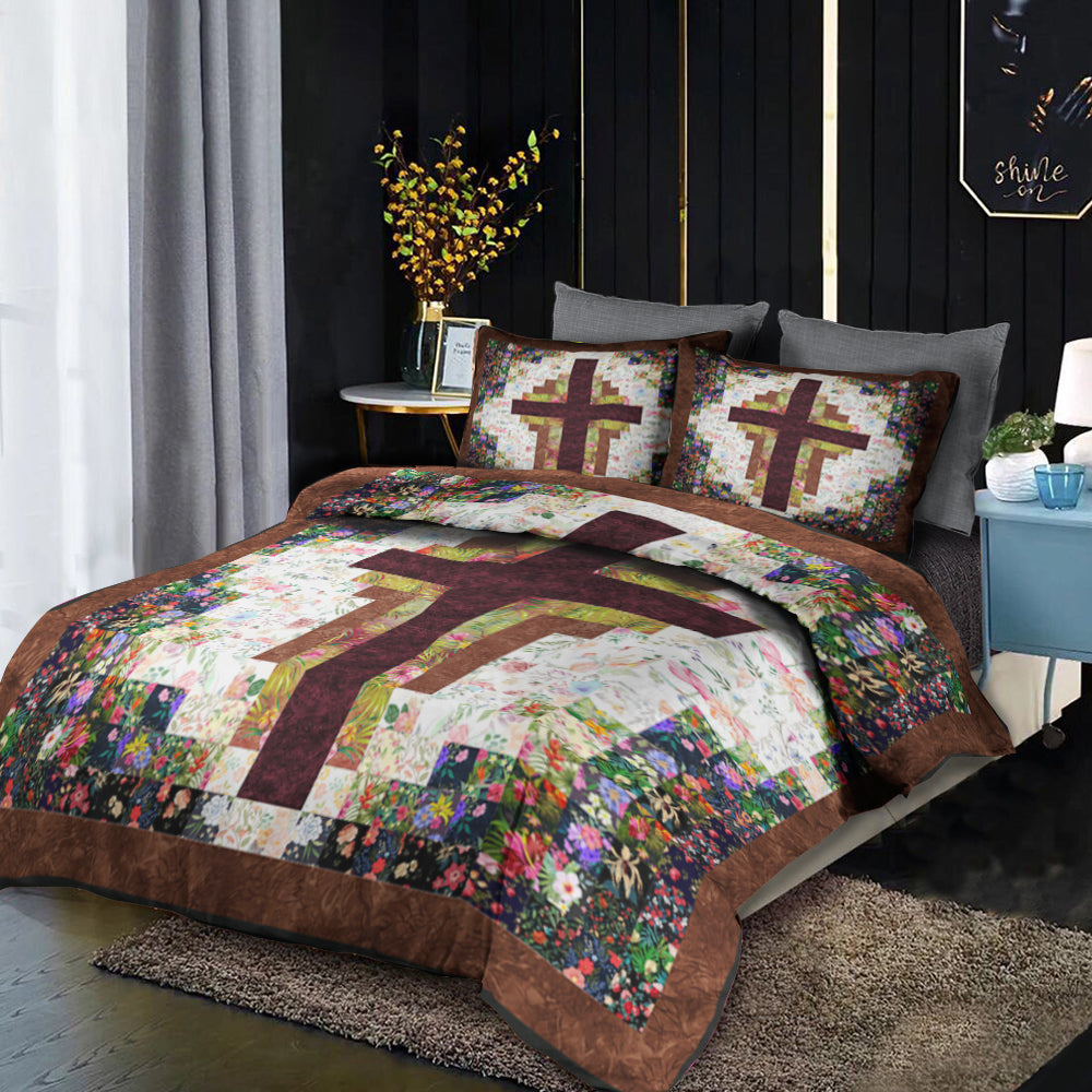 Christian At The Cross Watercolor Bedding Sets MT060601ABS