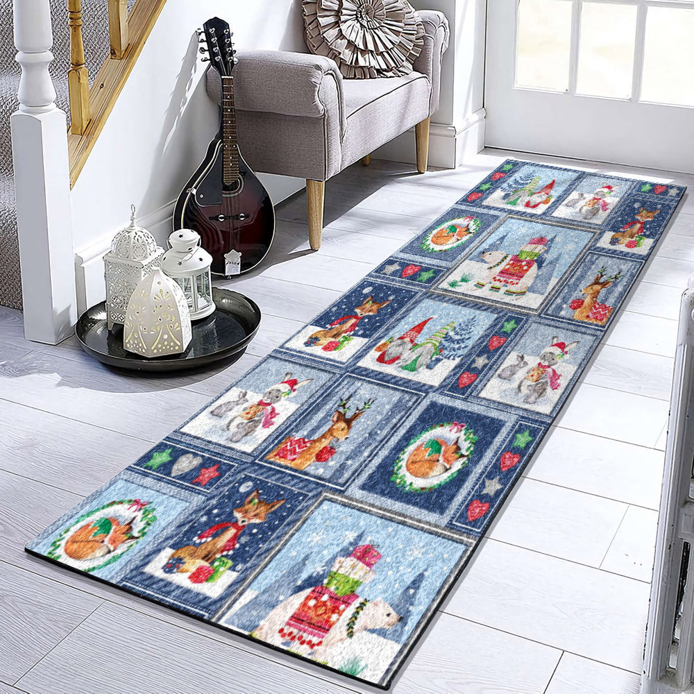 Christmas Animals HN1710065RU Runner Rug