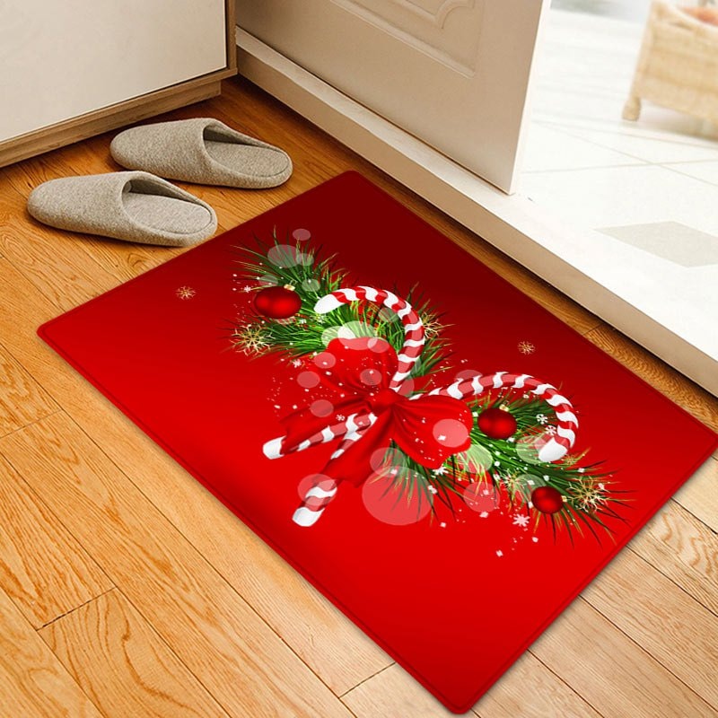 Christmas Candy Cane CLH091045D Non-slip Door mats