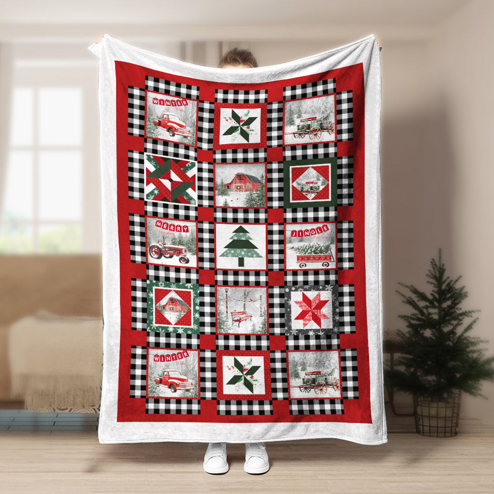 Christmas DD230806F Sherpa Fleece Blanket