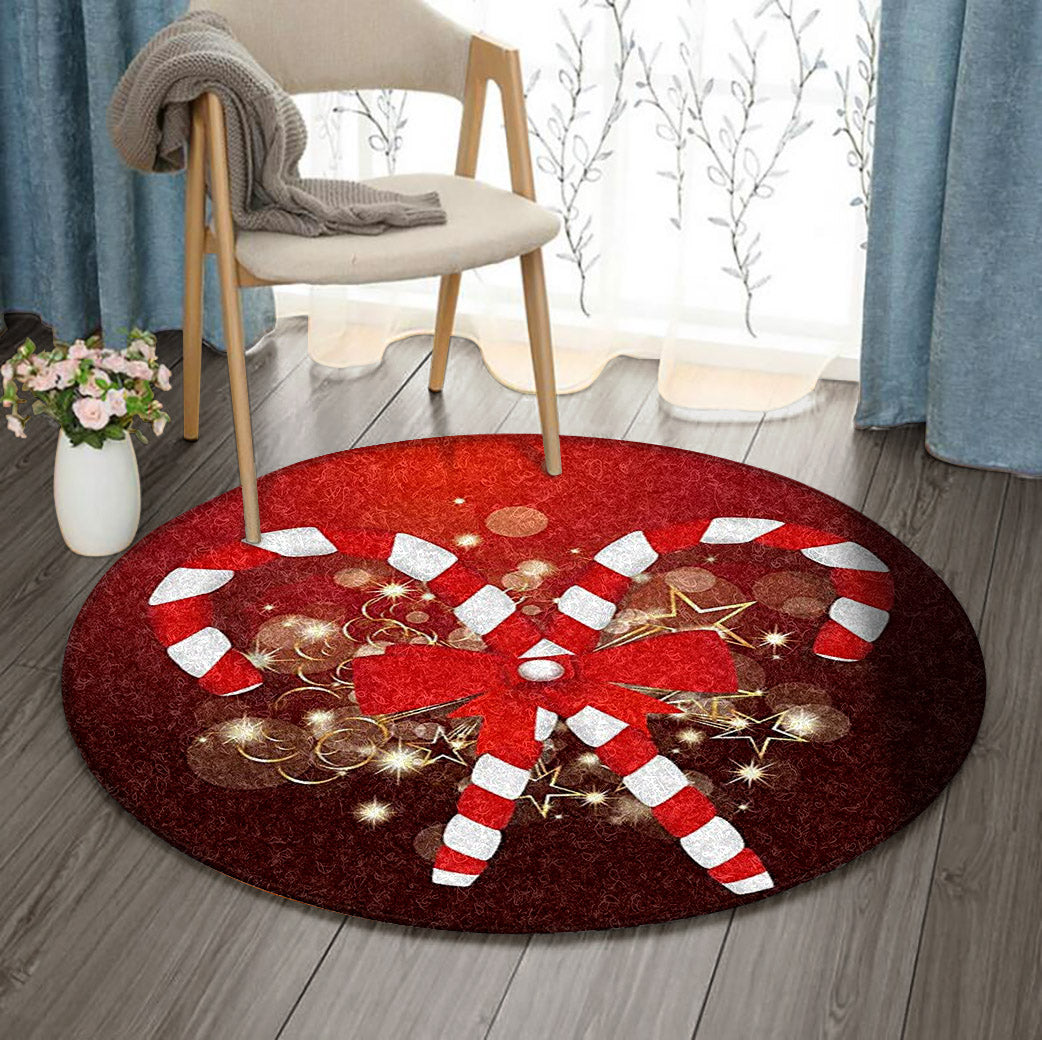 Christmas HN160929RR Round Area Rug