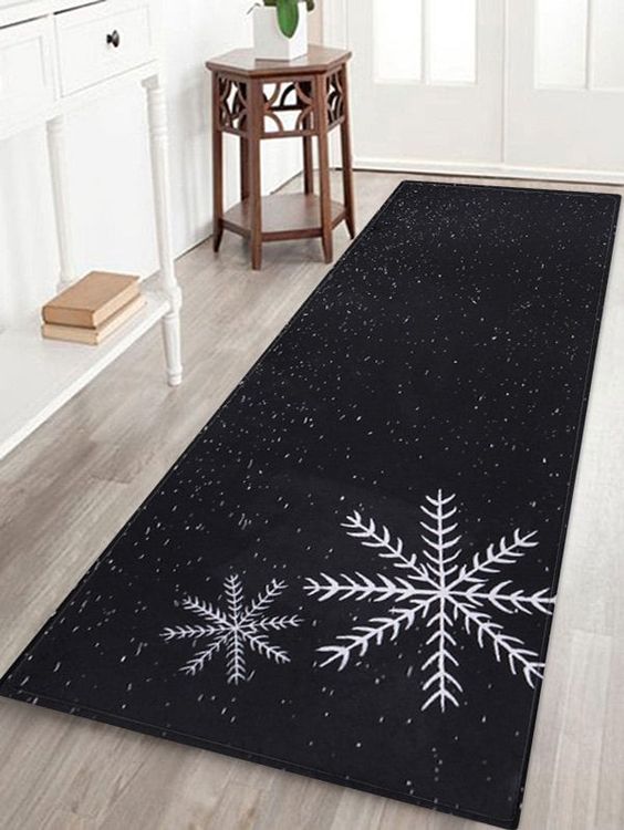 Christmas Snowflake CLA0510069RU Runner Rug