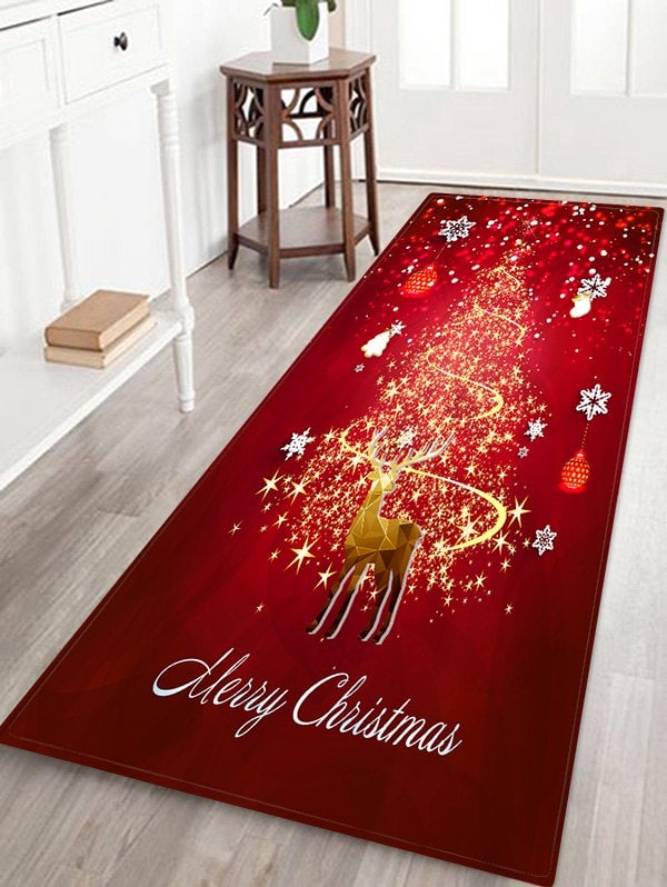 Christmas Snowflake Deer CLH041055RU Runner Rug