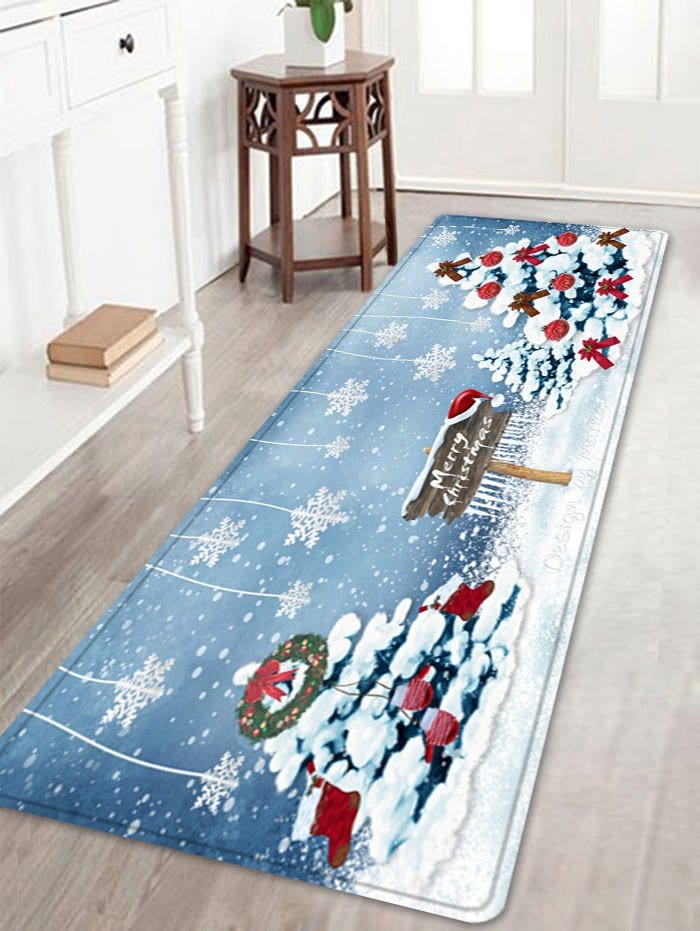 Christmas Trees Snowflakes CLH0910195RU Runner Rug