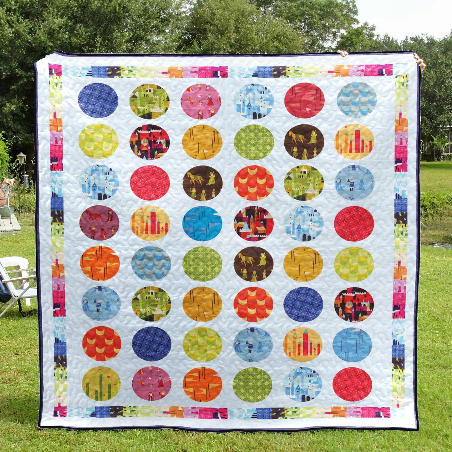 Circle Peeps CLP270627 Quilt Blanket